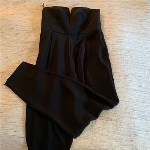 Topshop Strapless Ankle Jumpsuit